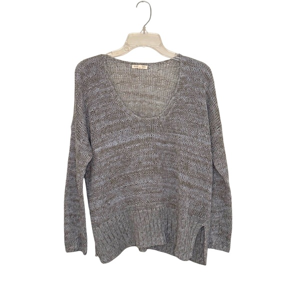 Eileen Fisher Scoop Neck Linen Sweater Size Small Neutral Coastal Grandma Chic - Picture 1 of 10